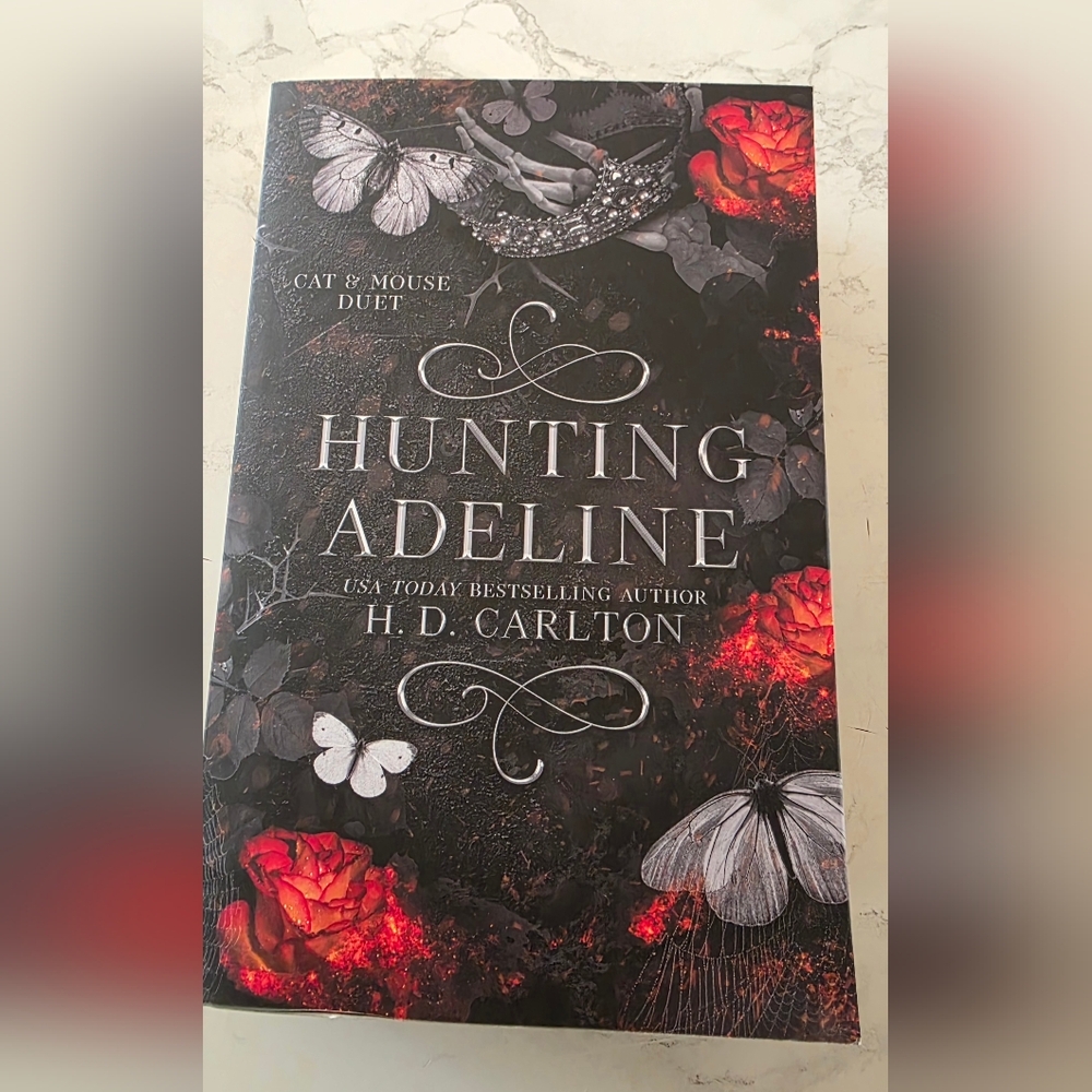 'Hunting Adeline' Book - Black and Red Cover